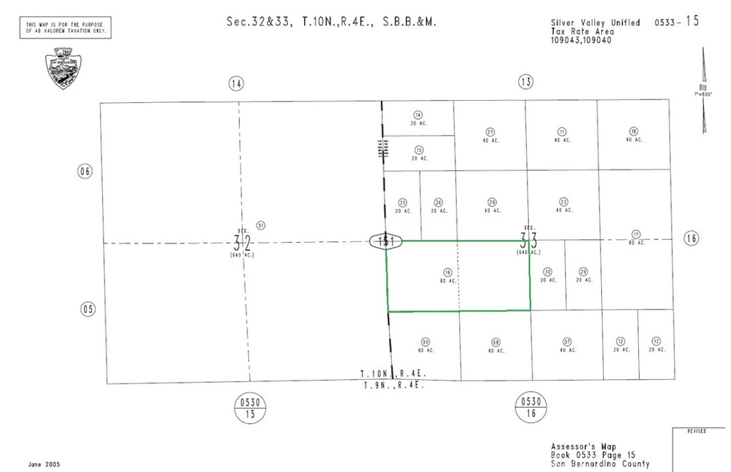 49800 Riverside Road Newberry Springs, CA 92365 - Photo 6 of 7 Parcel Map