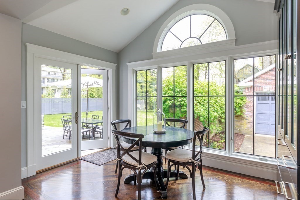 25 Bonad Road Newton, MA 02465 - Photo 5 of 26 a view of a dining room with furniture window and wooden floor