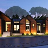 a front view of a house