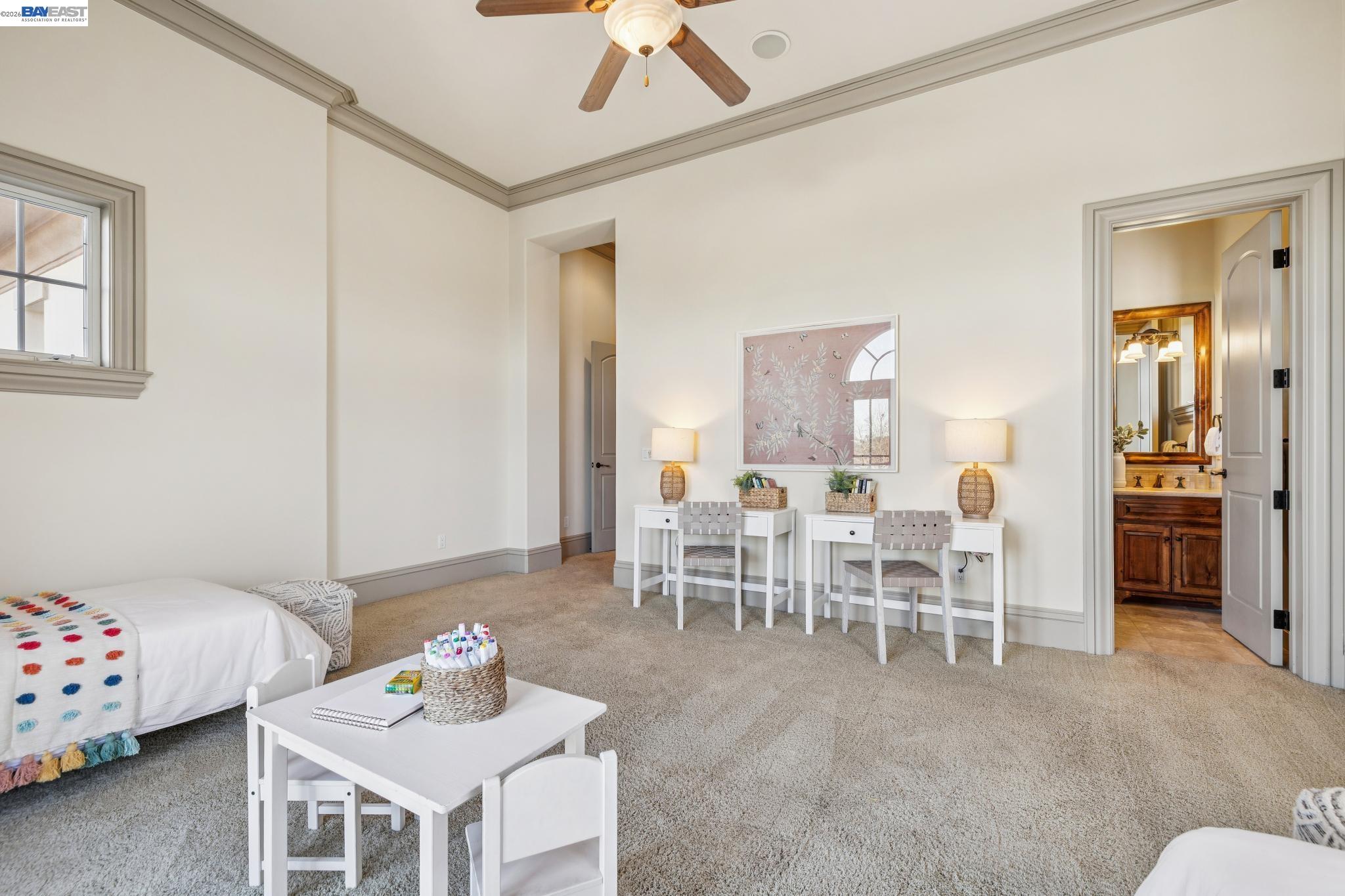 1398 Piemonte Drive Pleasanton, CA 94566 - Photo 37 of 60 a living room with furniture and a dining table