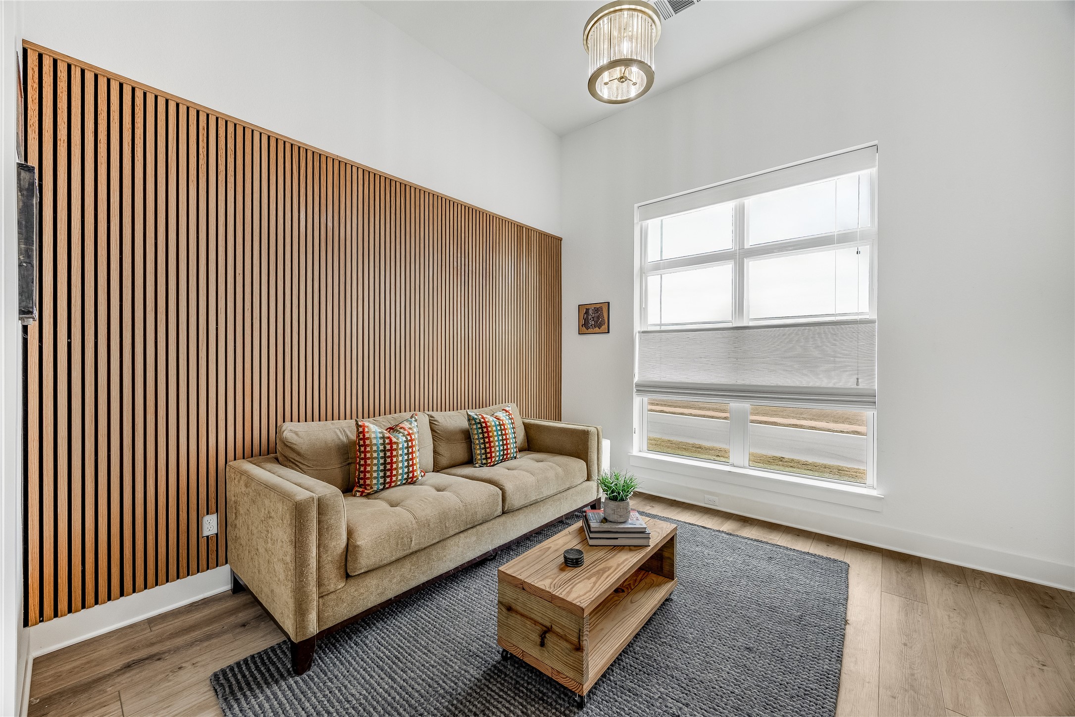 494 Prairie Clover Drive Dripping Springs, TX 78620 - Photo 19 of 39 Den/4th Bedroom. Custom Wood-Accented Wall