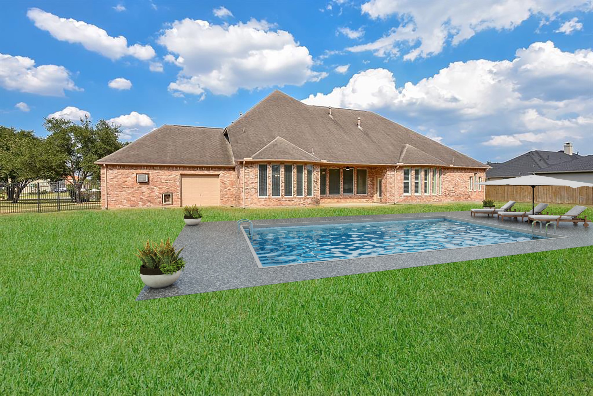 2510 Britton Ridge Drive Katy, TX 77494 - Photo 50 of 50 Virtual staging of pool