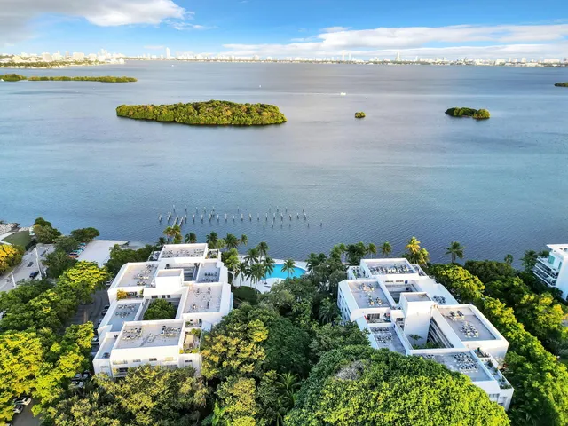 a aerial view of a house with a garden