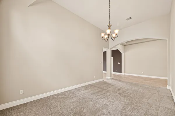 a view of a chandelier fan and a chandelier fan