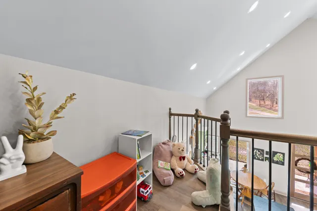 a backyard of a house