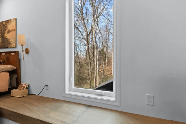 a view of a patio with a yard