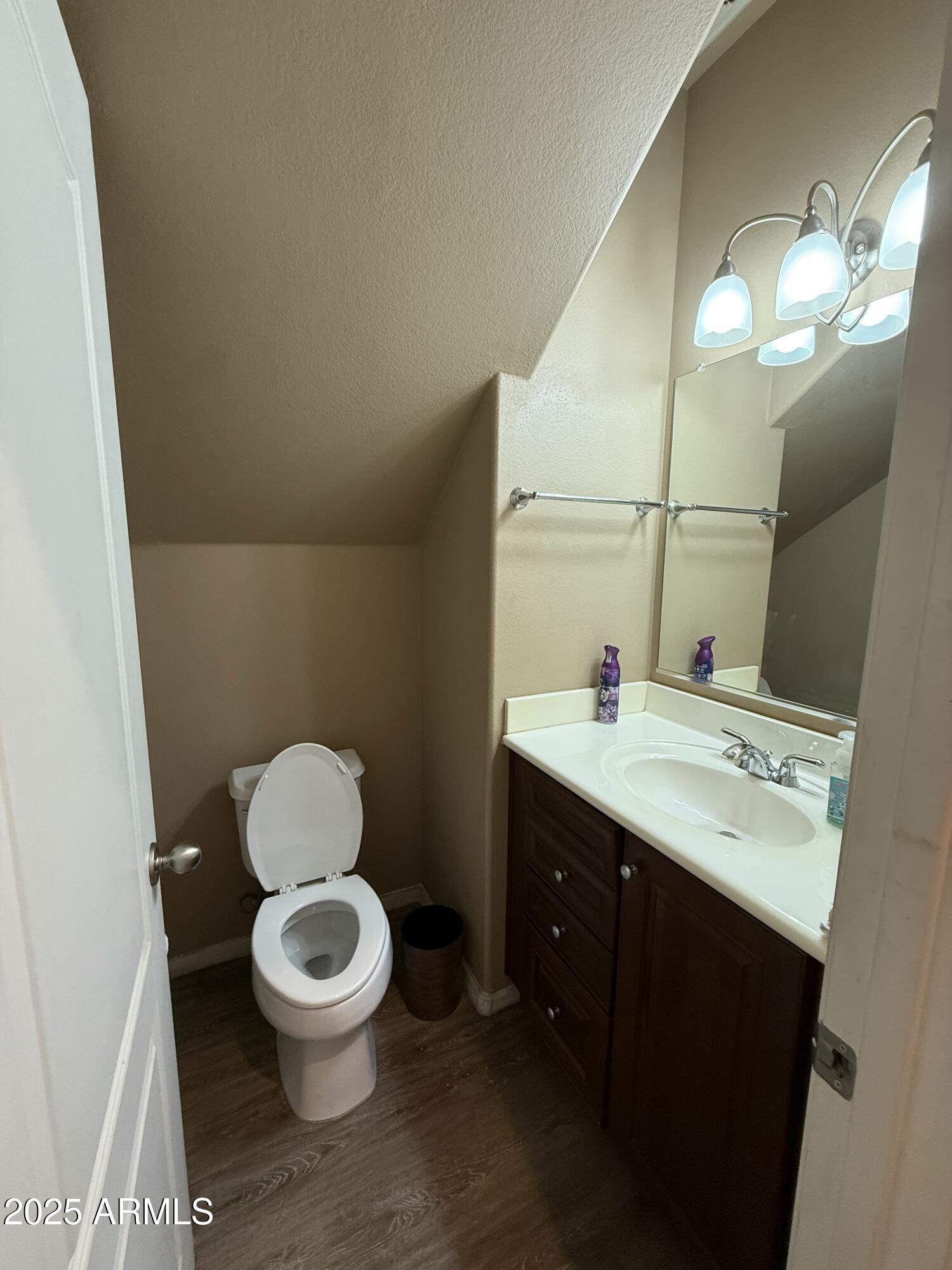 21975 East Vía Del Palo Queen Creek, AZ 85142 - Photo 8 of 19 a bathroom with a toilet sink and mirror