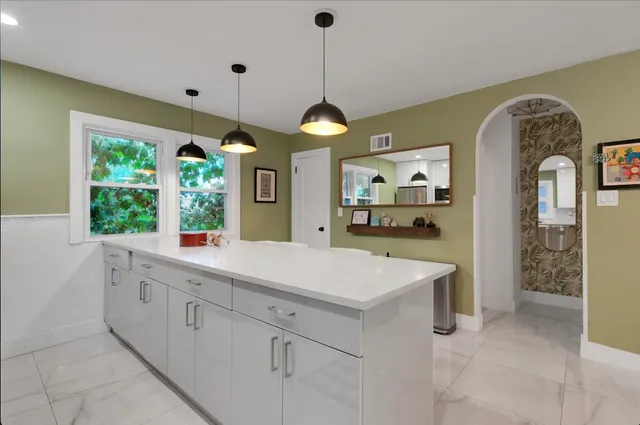 a very nice looking room with a large window