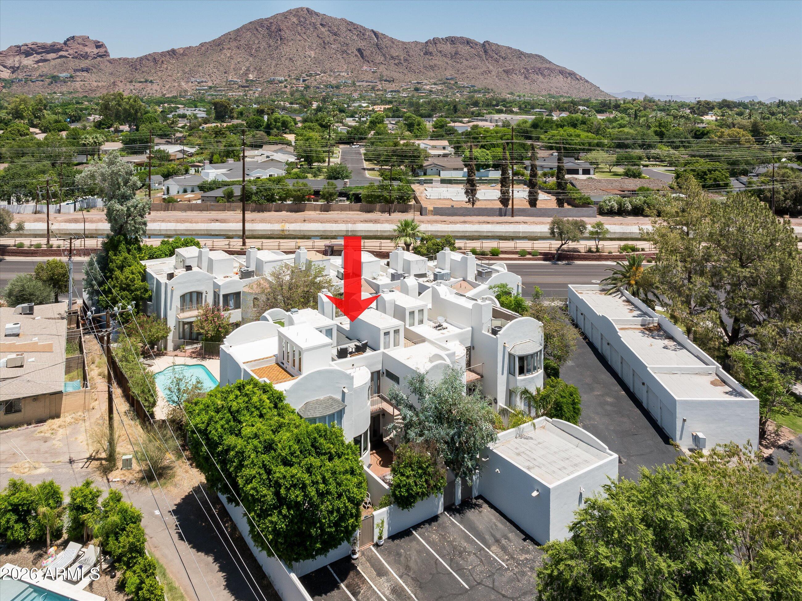 4955 East Indian School Road, Unit 9 Phoenix, AZ 85018 - Photo 24 of 25 a view of a city from a balcony