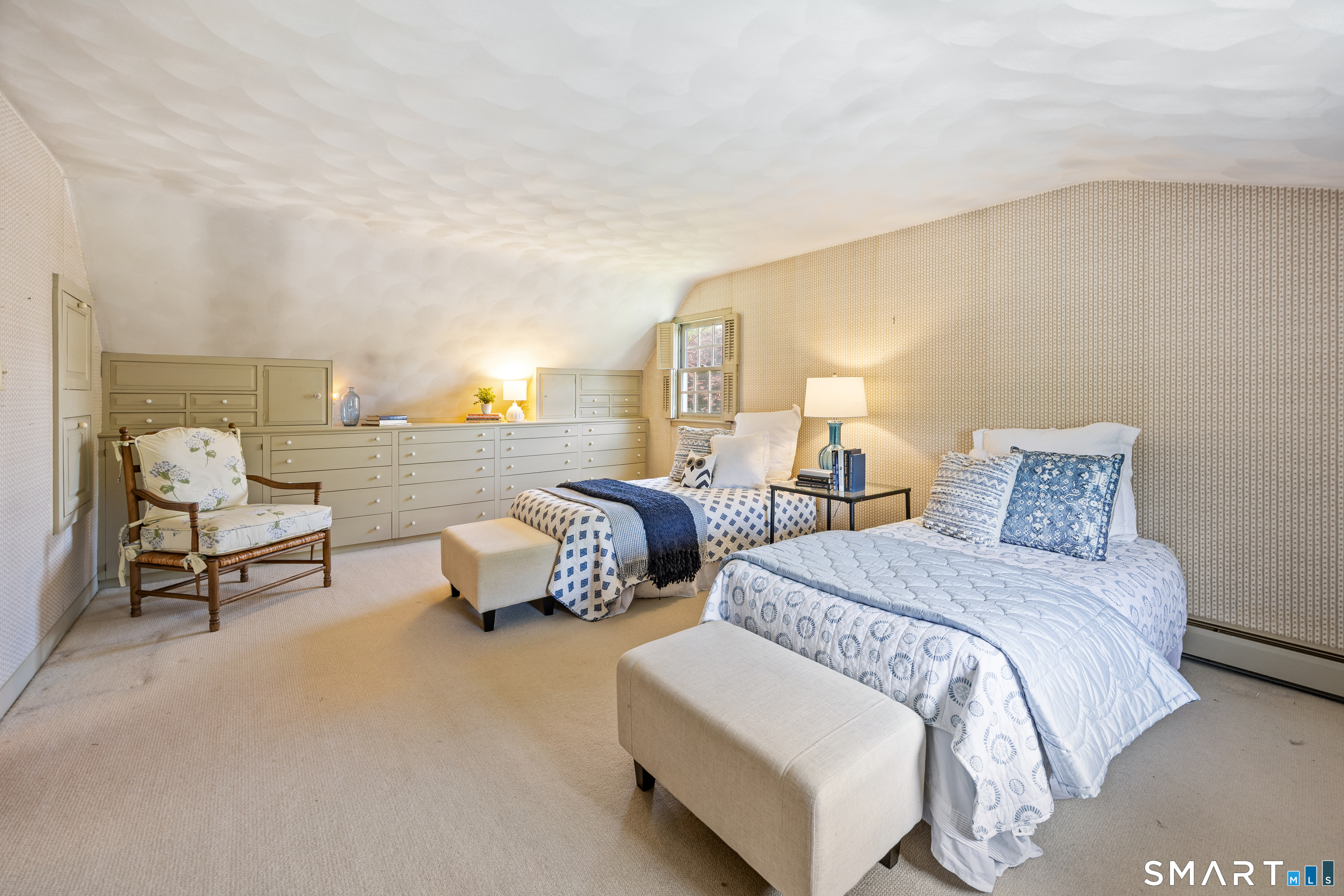 52 Susan Lane Meriden, CT 06450 - Photo 16 of 28 a spacious bedroom with two beds and lamp