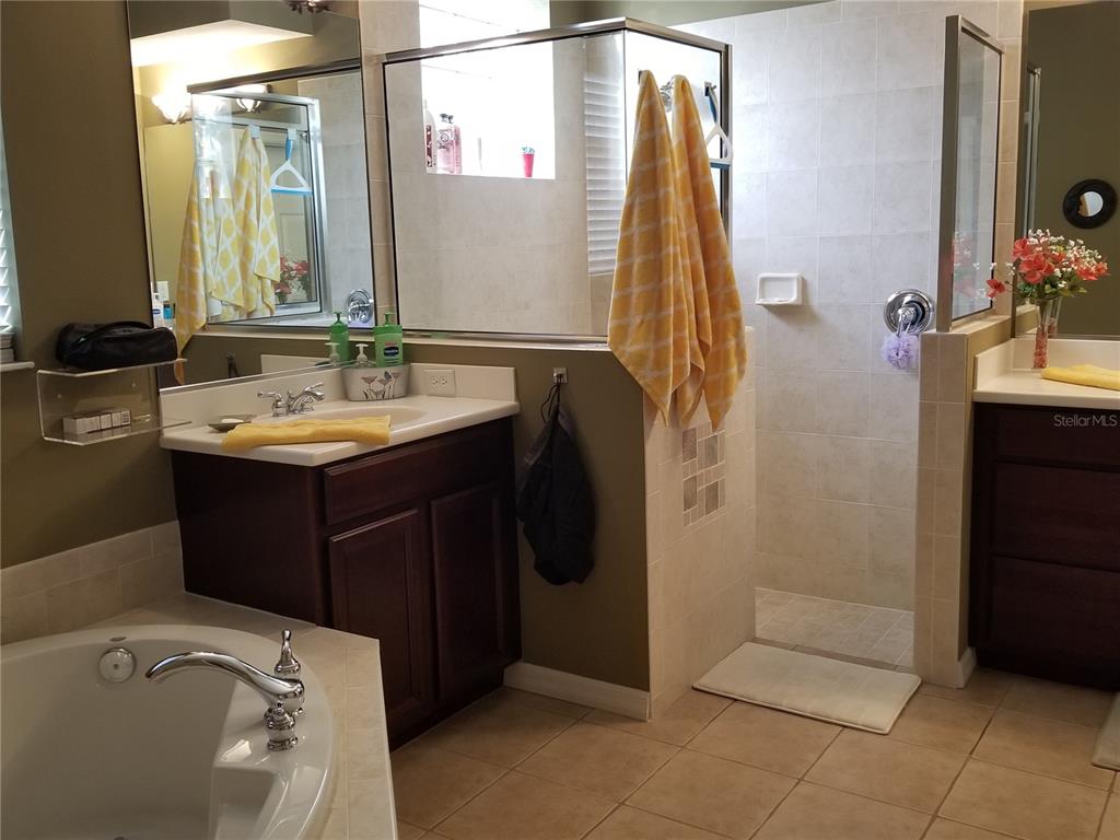 6380 Rookery Circle Bradenton, FL 34203 - Photo 10 of 22 a bathroom with a sink a toilet and shower