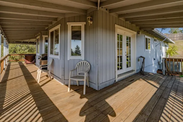 an aerial view of residential house and outdoor space