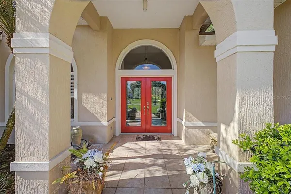 a view of a patio