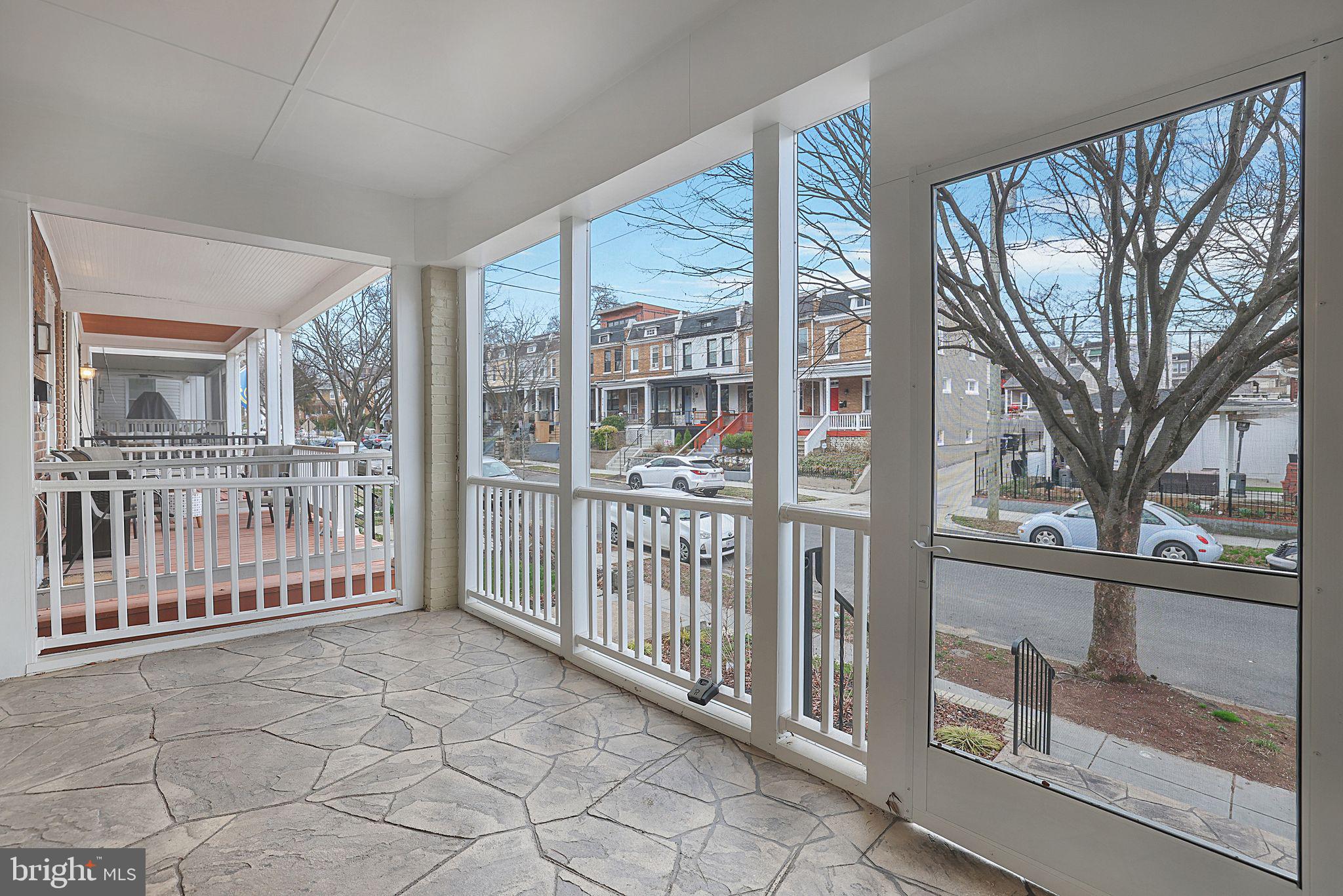 837 Decatur Street Northwest Washington, DC 20011 - Photo 3 of 30 Screened in front porch