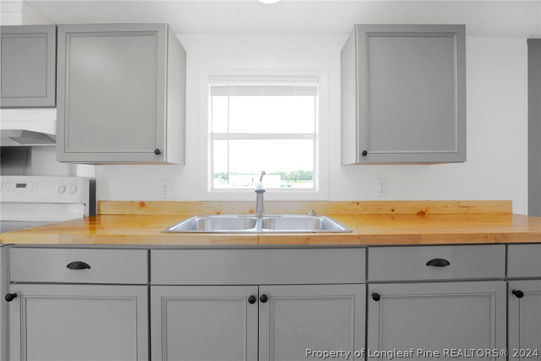 152 Three Bridges Road Rowland, NC 28383 - Photo 8 of 27 a kitchen with a sink and cabinets