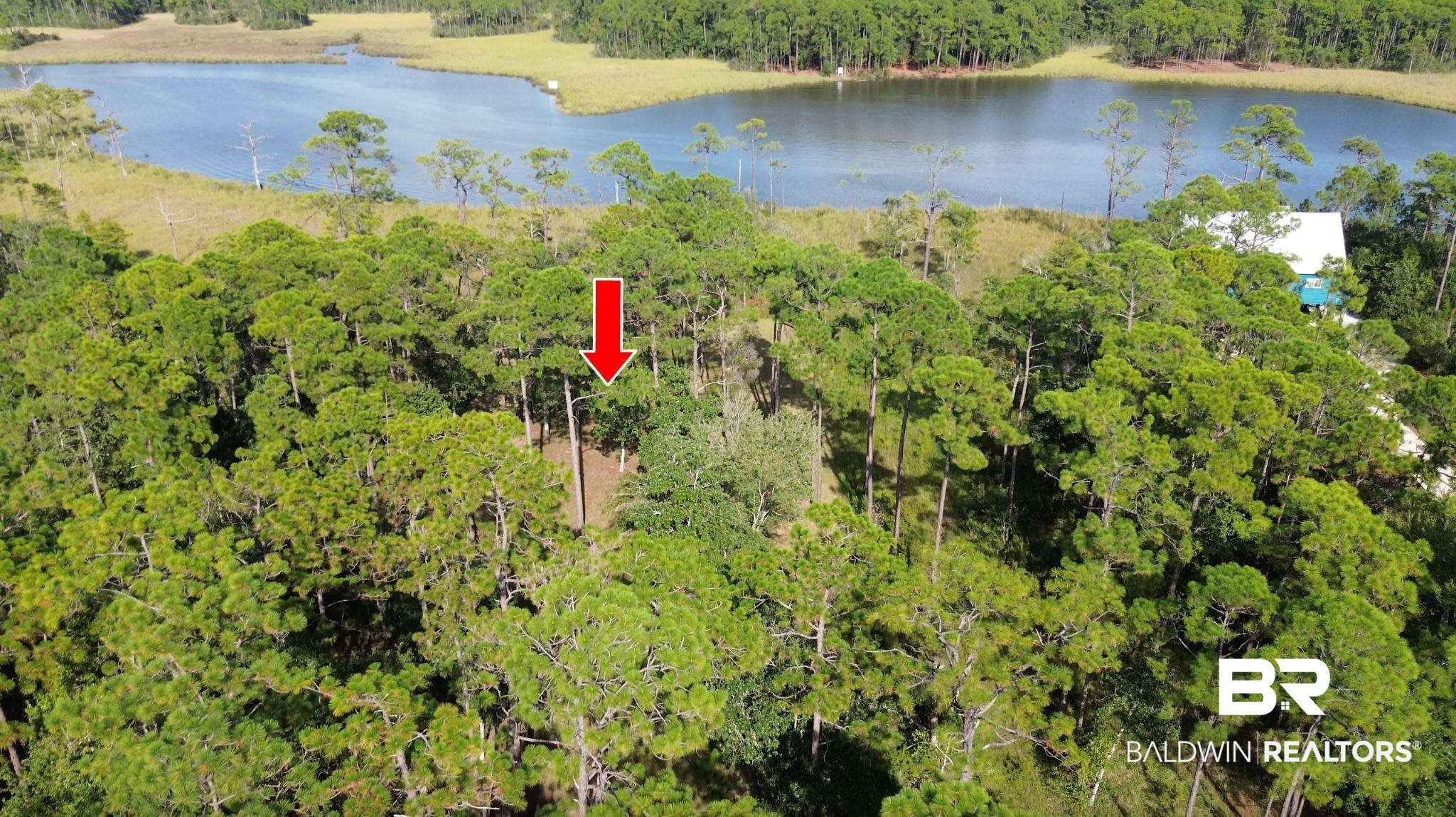 0 Palmetto Point Theodore, AL 36582 - Photo 3 of 5 Aerial view with a water view