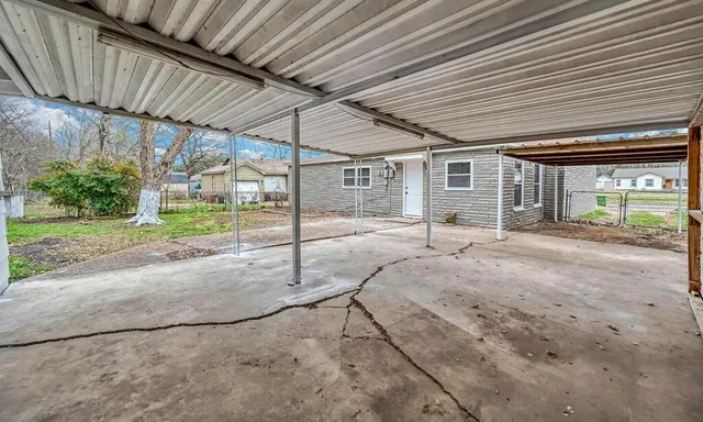 a backyard of a house