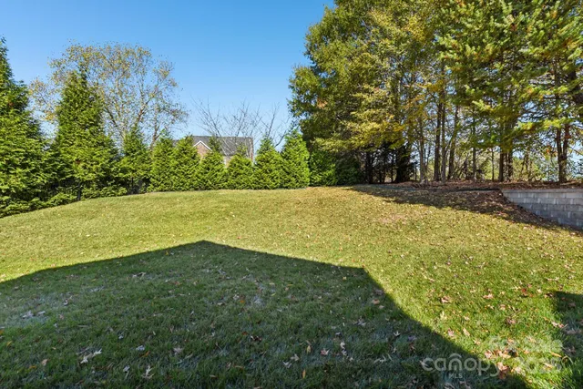 a view of an outdoor space and a yard