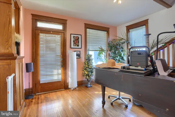 a room with furniture and a window