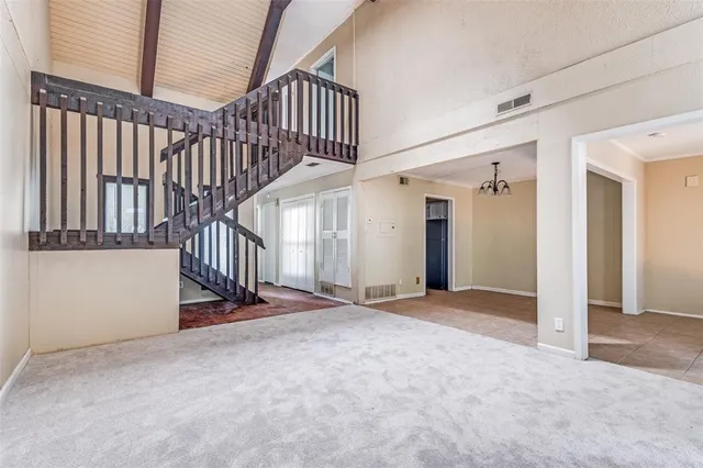 a view of an entryway with staircase