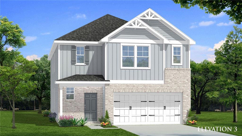 54 Cedar Drive Fairburn, GA 30213 - Photo 1 of 1 front view of a house with a yard