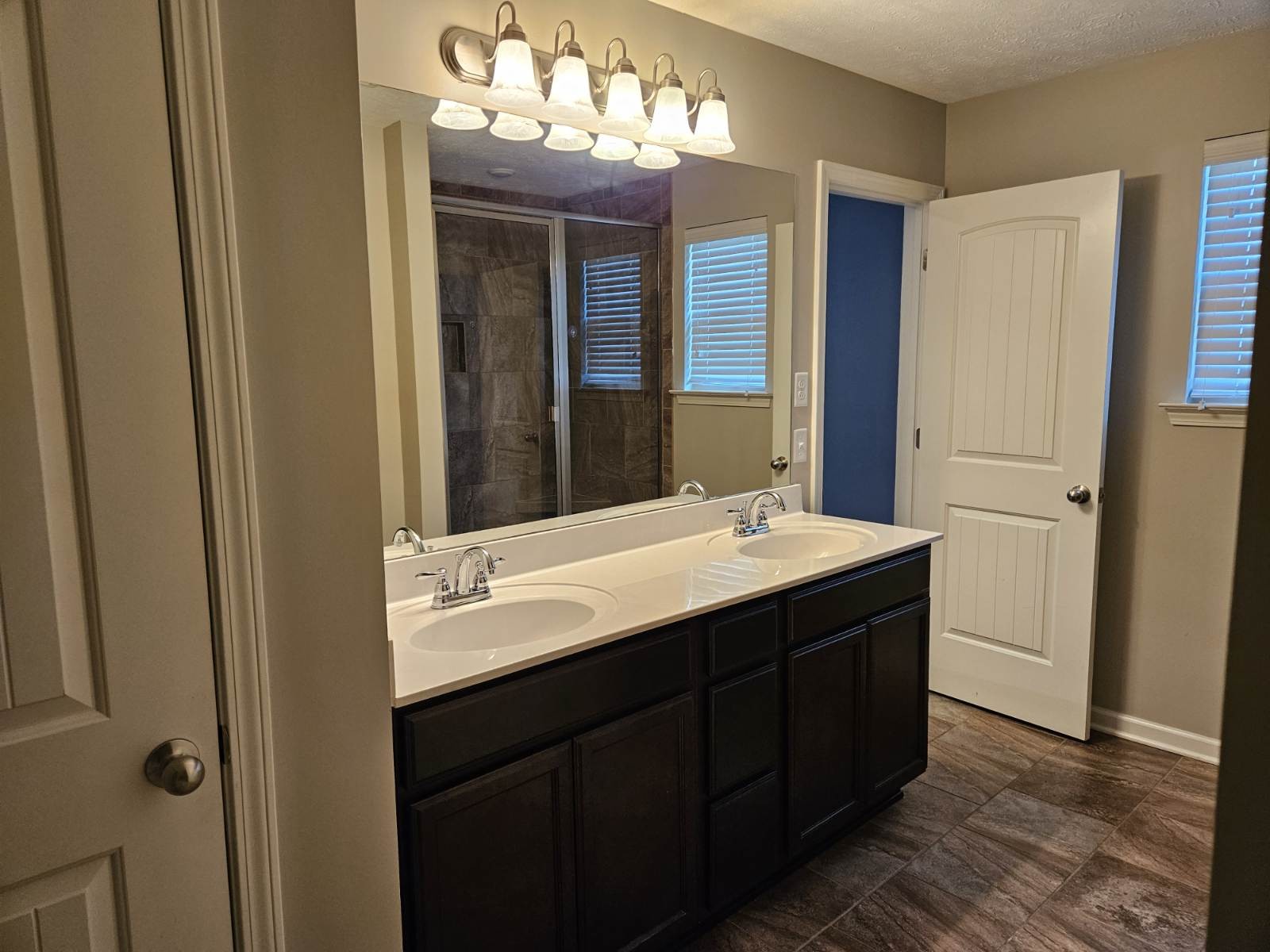 4332 Prometheus Way Murfreesboro, TN 37128 - Photo 9 of 11 a bathroom with a double vanity sink and a mirror