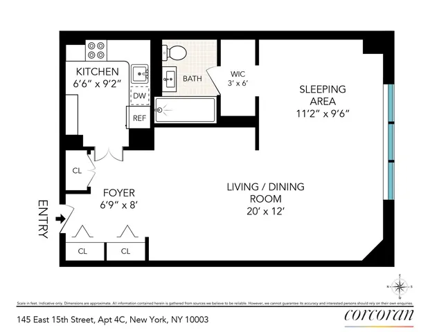 $599,000 | 145 East 15th Street, Unit 4C | Gramercy