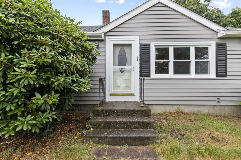 a front view of a house