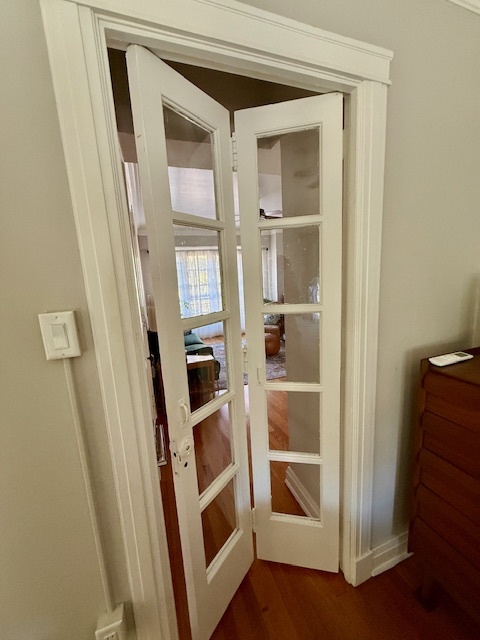 307 North Prairie Street, Unit 9 Champaign, IL 61820 - Photo 20 of 41 a view of a hallway with wooden floor and entryway