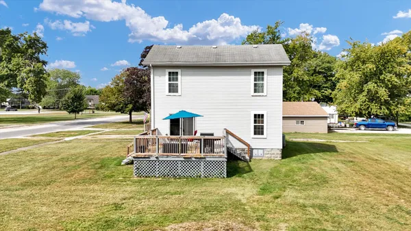 swimming pool view with a outdoor seating space