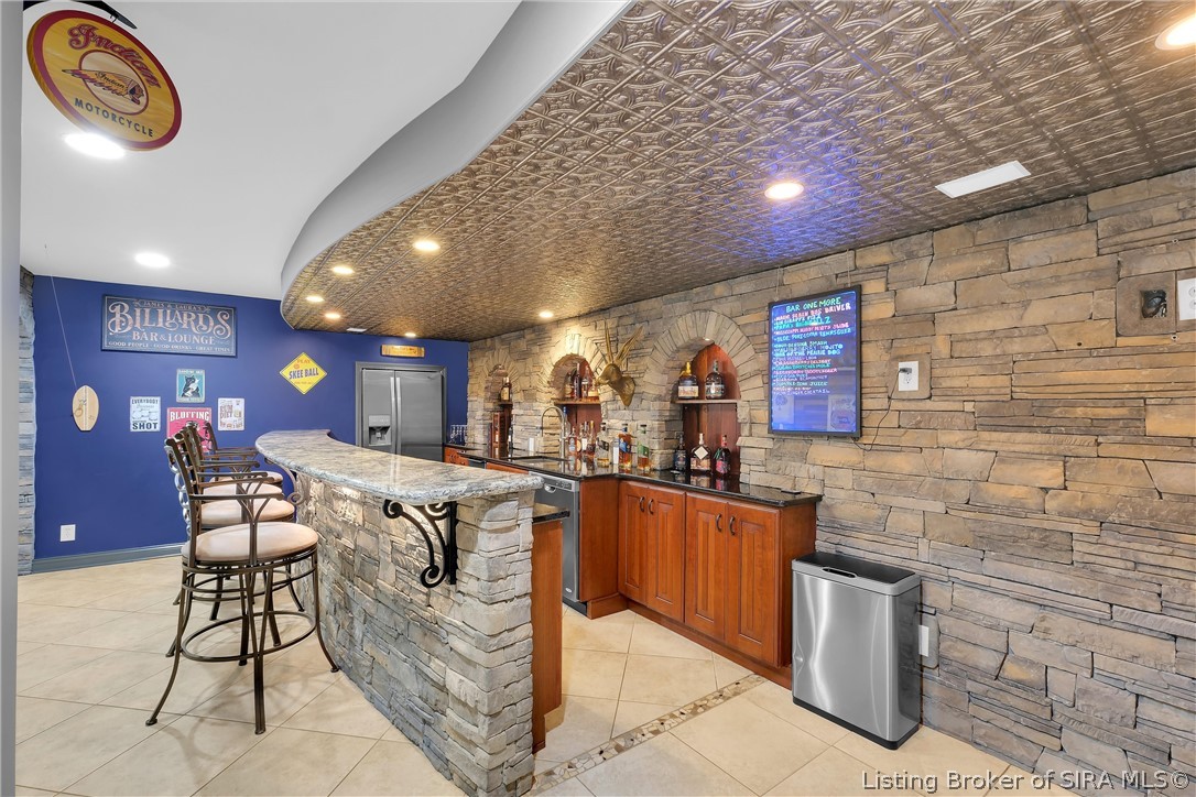 4420 Fox Road Charlestown, IN 47111 - Photo 39 of 94 Lower level bar area