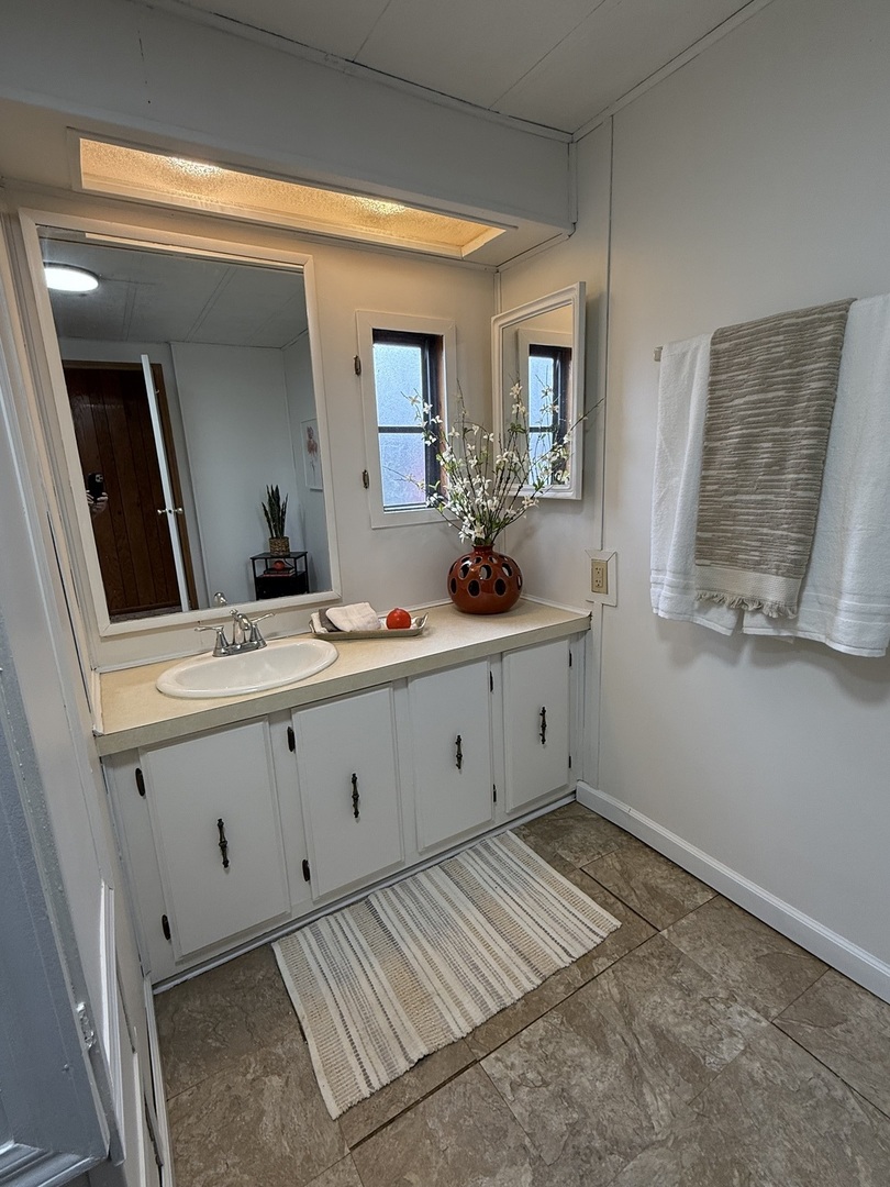 608 Tanglewood Road Matteson, IL 60443 - Photo 20 of 28 a bathroom with a sink and mirror
