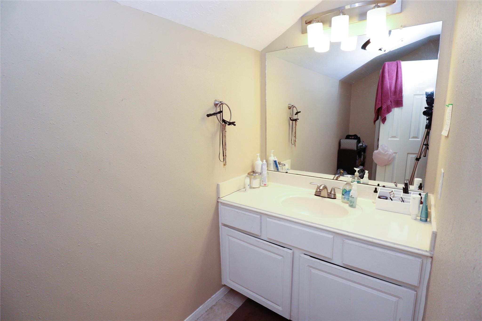 23207 Olive Ridge Court Katy, TX 77494 - Photo 33 of 45 a bathroom with a sink vanity and mirror