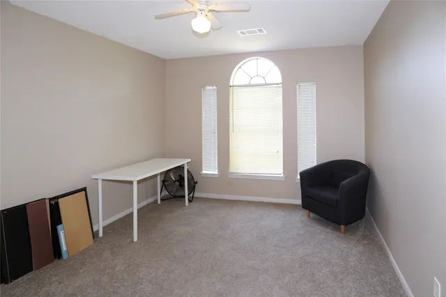 an empty room with window