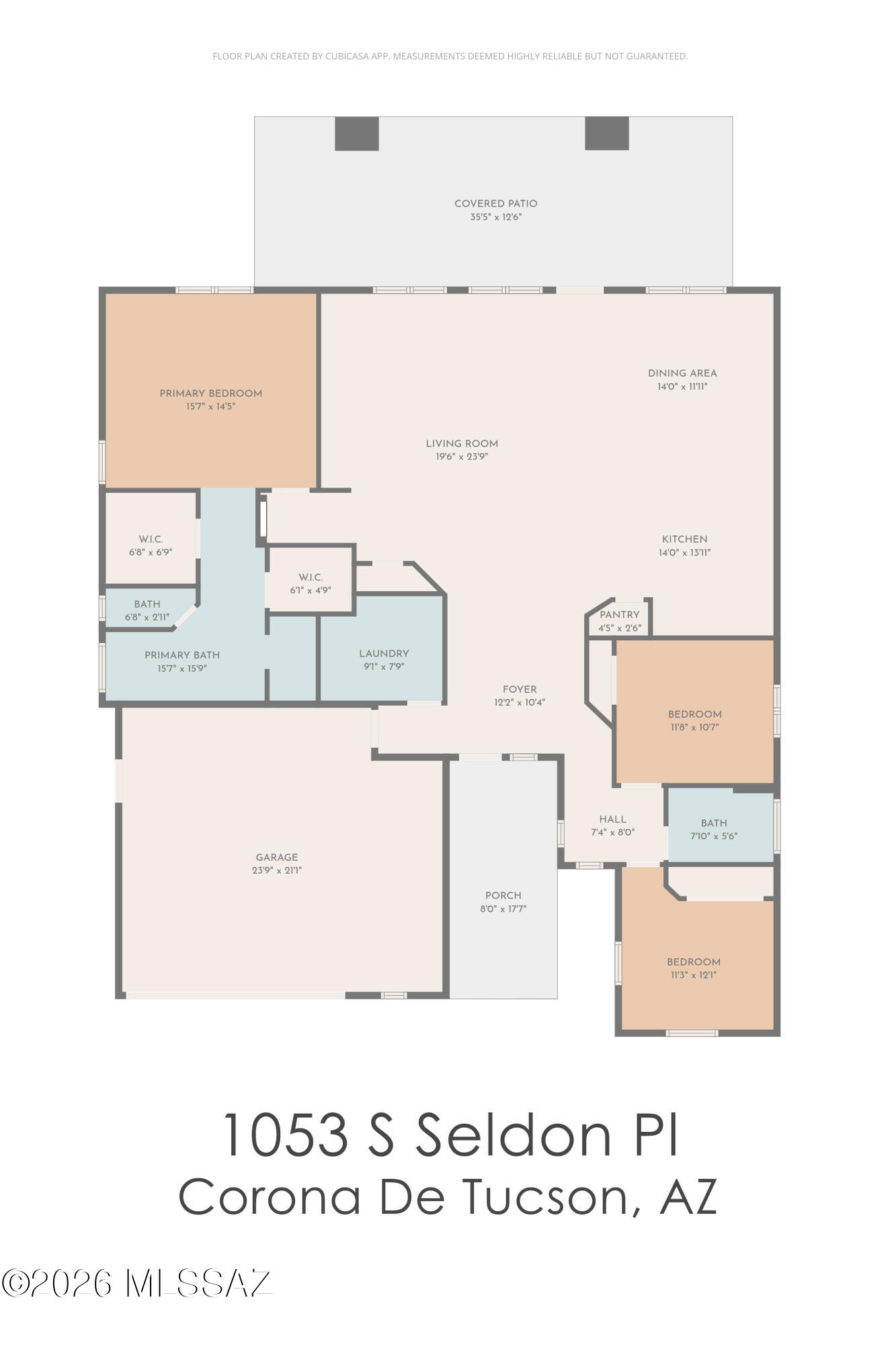 1053 South Seldon Place Vail, AZ 85641 - Photo 45 of 45 Floor Plan
