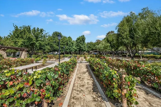 a view of a golf course with a lake view