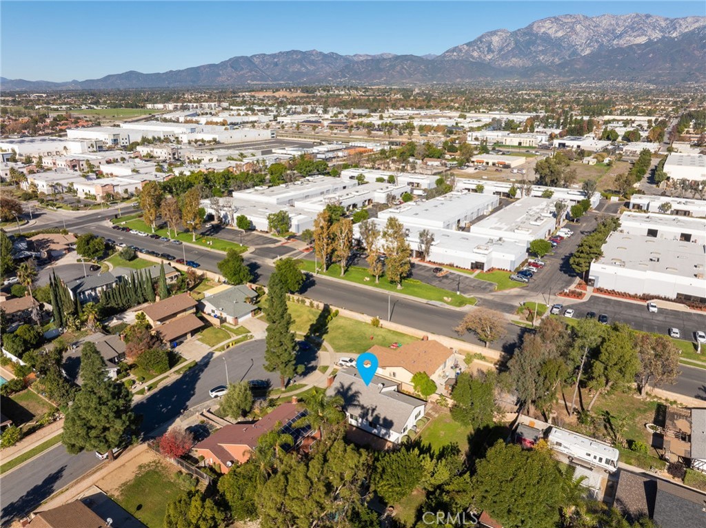 9121 Helms Avenue Rancho Cucamonga, CA 91730 - Photo 38 of 43 an aerial view of residential houses with outdoor space