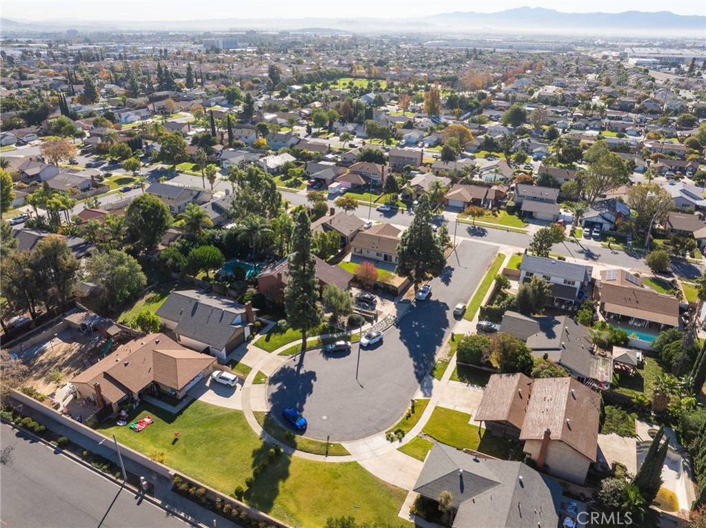 9121 Helms Avenue Rancho Cucamonga, CA 91730 - Photo 41 of 43 an aerial view of residential houses with outdoor space