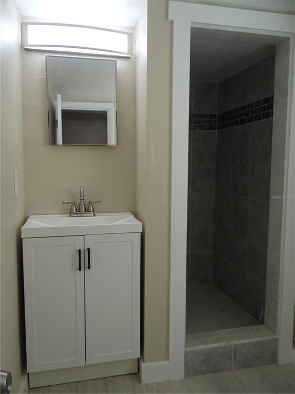 13360 Boca Ciega Avenue Madeira Beach, FL 33708 - Photo 29 of 45 a bathroom with a sink mirror and shower