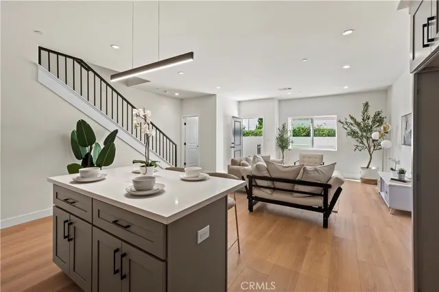 a view of living room and dining room