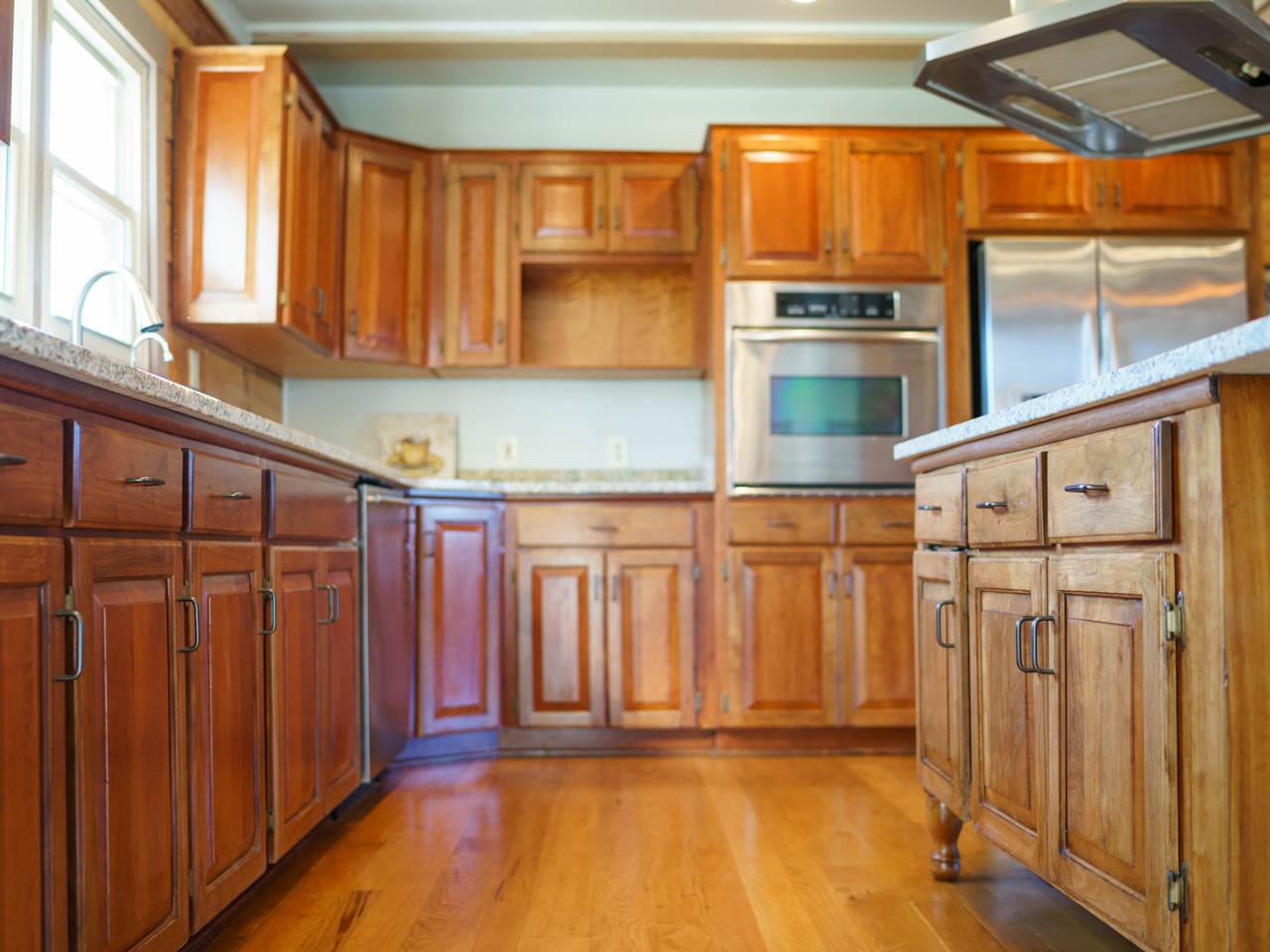 5541 Williams Run Road Port Republic, VA 24471 - Photo 20 of 48 a view of a kitchen with wooden floor and a window