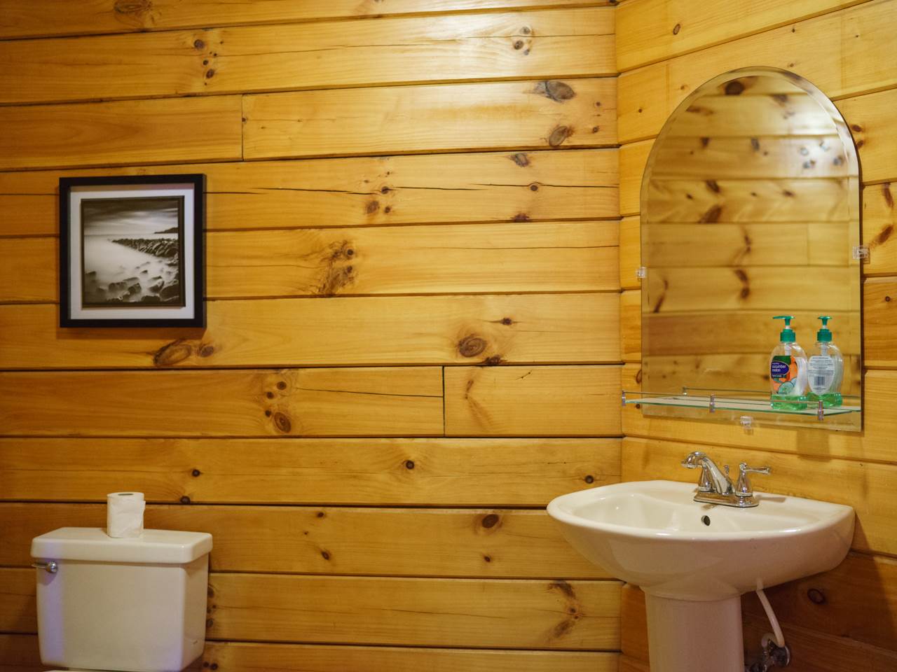 5541 Williams Run Road Port Republic, VA 24471 - Photo 31 of 48 a bathroom with a sink and a mirror