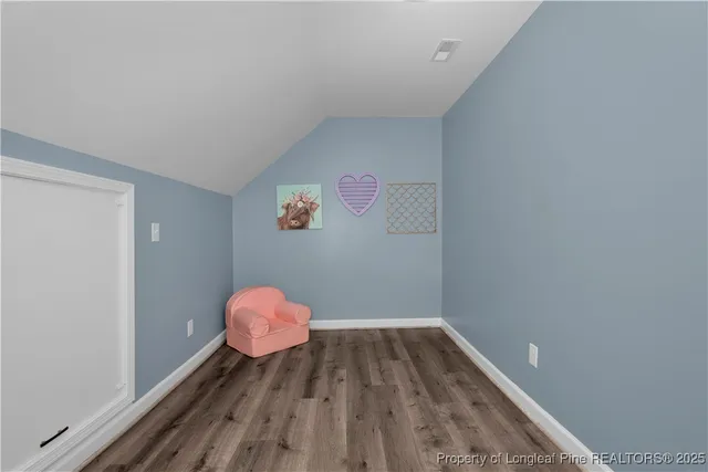 a room with a small space