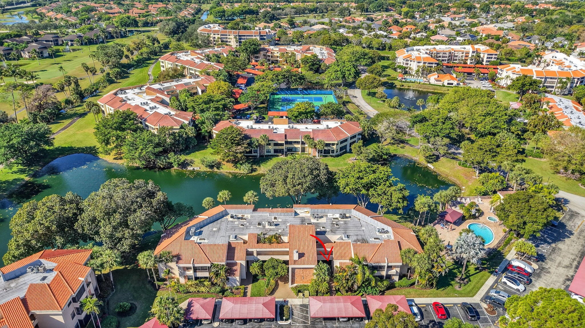 7484 La Paz Boulevard, Unit 103 Boca Raton, FL 33433 - Photo 43 of 50 an aerial view of multiple house