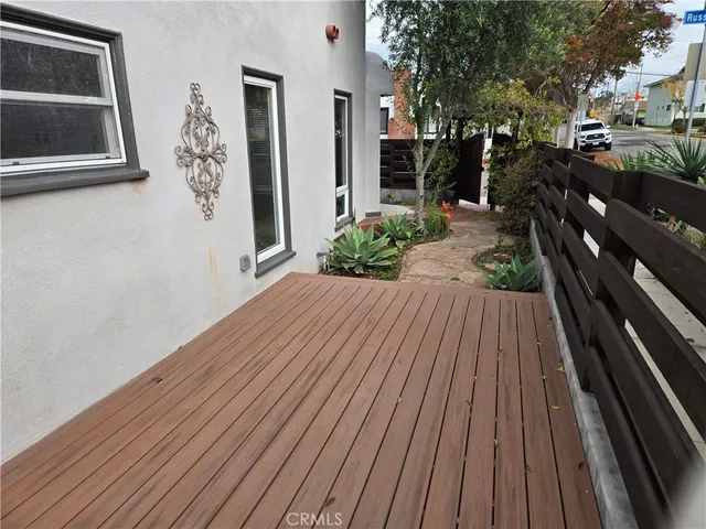 a view of outdoor space and deck
