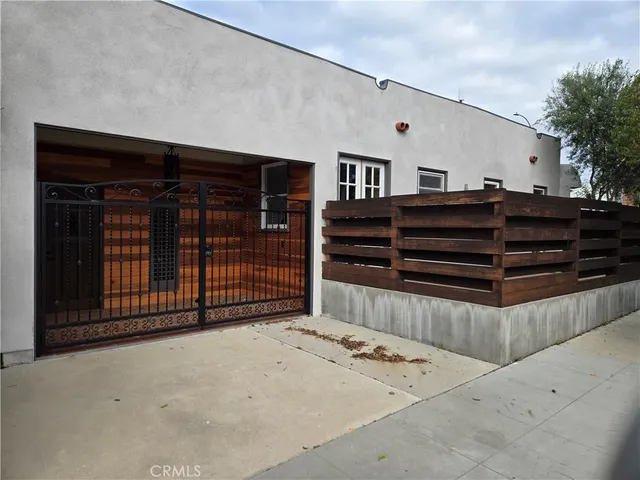 a view of a house with a wooden floor
