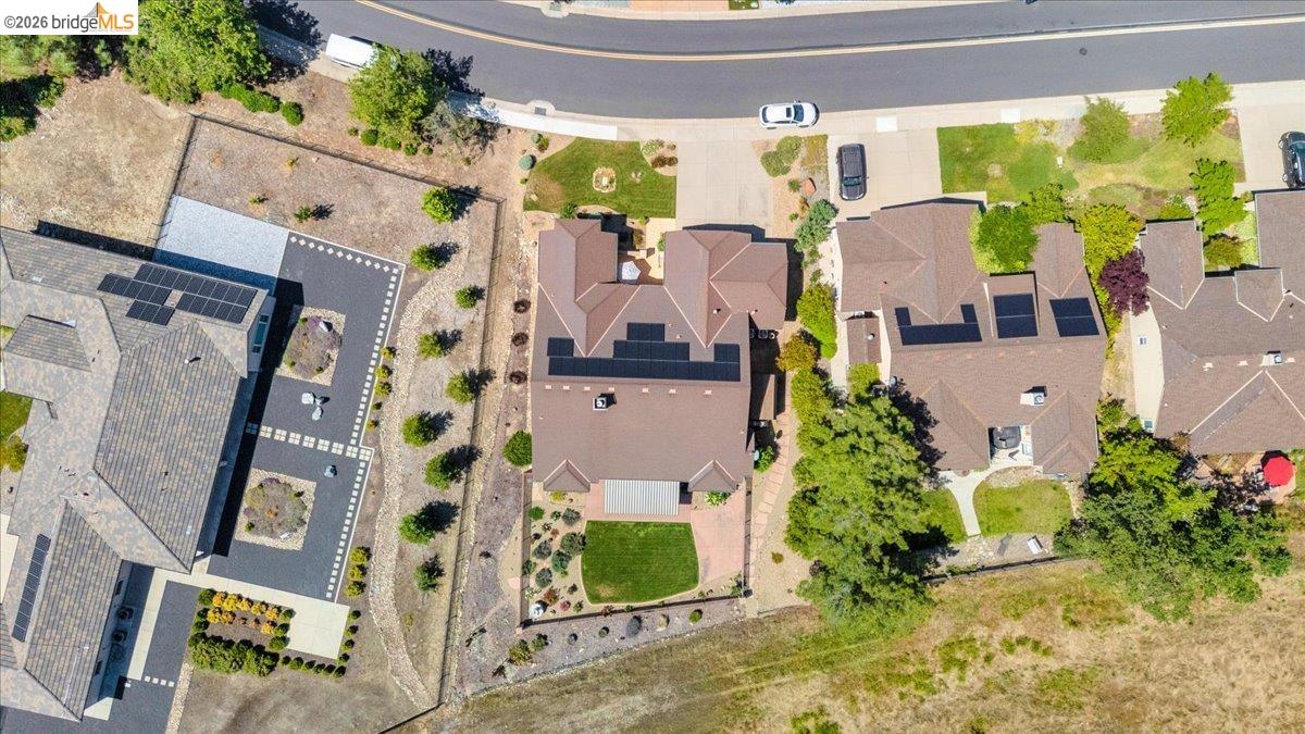 158 Rock Ridge Lane Copperopolis, CA 95228 - Photo 69 of 72 Aerial perspective showcasing a residential property with a multi-gabled roofline