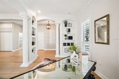 a plant that is in front of a building