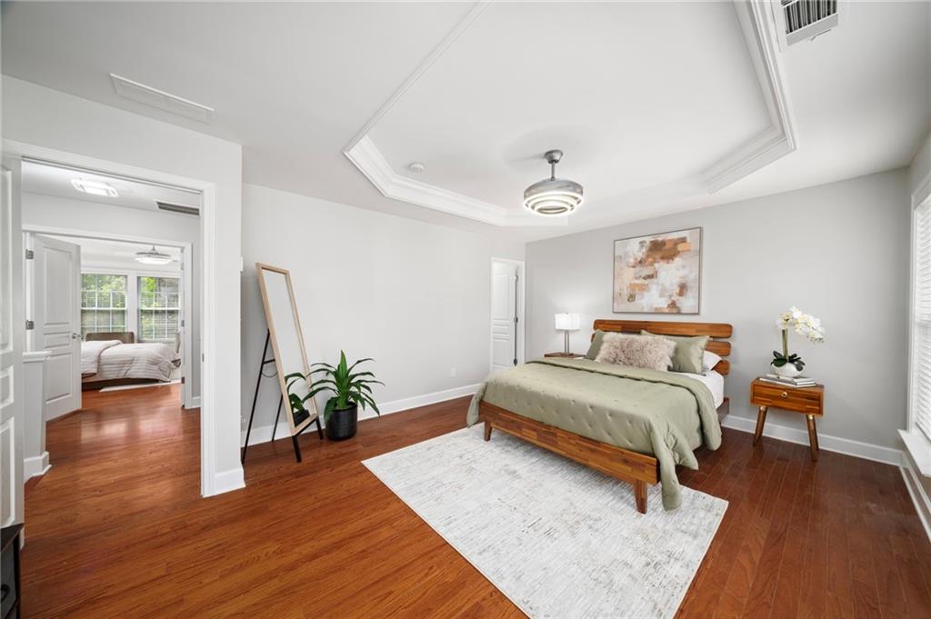 2872 Overlook Way Northeast Atlanta, GA 30324 - Photo 26 of 47 a bedroom with a bed and a couch