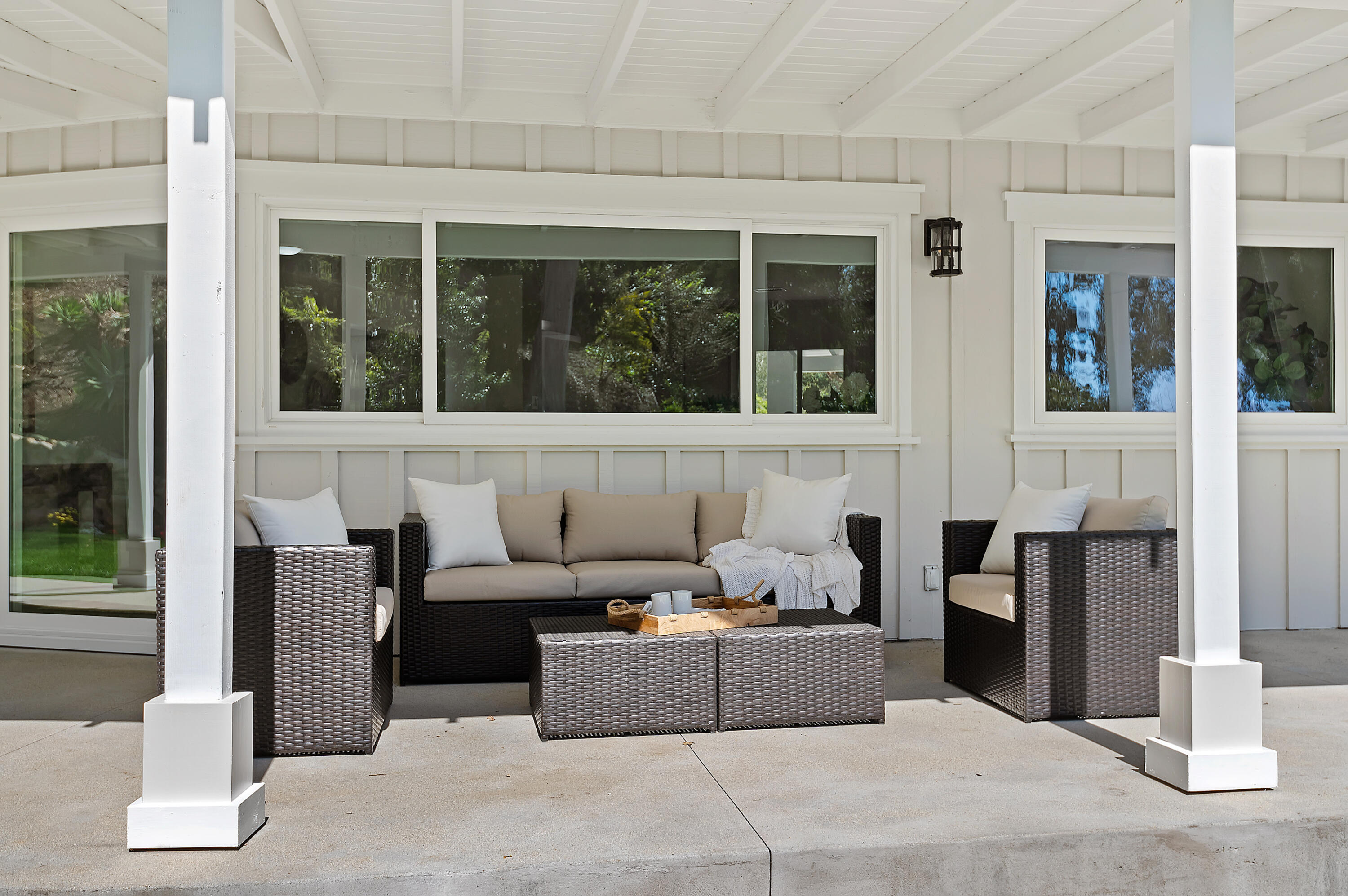 55 Crestview Lane Santa Barbara, CA 93108 - Photo 16 of 28 a living room with furniture and a fireplace